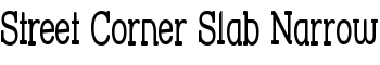 download Street Corner Slab Narrow font