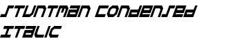 download Stuntman Condensed Italic font