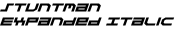 download Stuntman Expanded Italic font