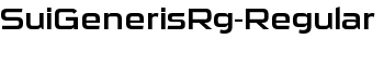 SuiGenerisRg-Regular font