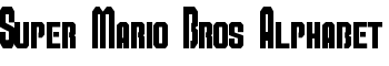 Super Mario Bros Alphabet font