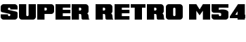 Super Retro M54 font