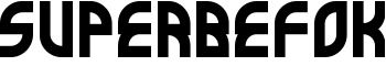 SuperBefok font