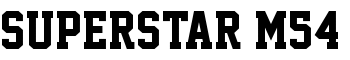 download Superstar M54 font