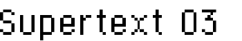 Supertext 03 font