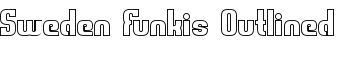 Sweden Funkis Outlined font