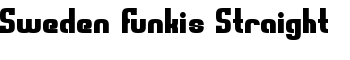 Sweden Funkis Straight font