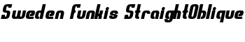 download Sweden Funkis StraightOblique font