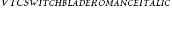 download VTCSwitchbladeRomanceItalic font