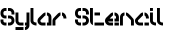 download Sylar Stencil font