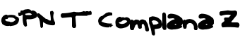 download OPN T Complana Z font