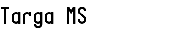 download Targa MS font