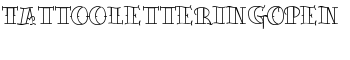 TattooLetteringOpen font