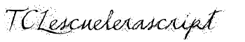 TCLescuelerascript font