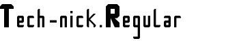 Tech-nick Regular font