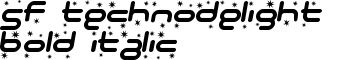 download SF Technodelight Bold Italic font
