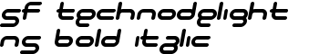 download SF Technodelight NS Bold Italic font