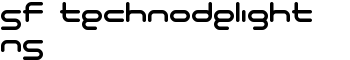 SF Technodelight NS font