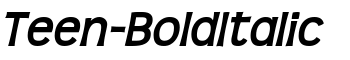download Teen-BoldItalic font