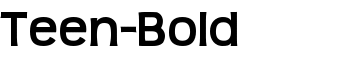 Teen-Bold font