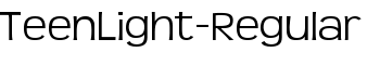 TeenLight-Regular font
