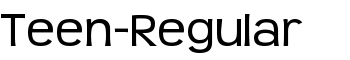 Teen-Regular font