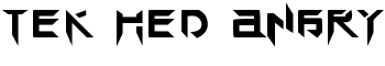 TEK HED ANGRY font