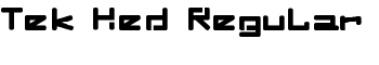 Tek Hed Regular font