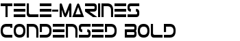 Tele-Marines Condensed Bold font