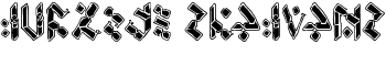 Temphis Knotwork font