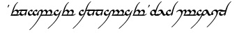 Tengwar Annatar Bold Italic font