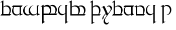 Tengwar Quenya 1 font