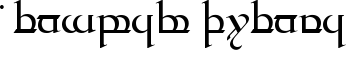 Tengwar Quenya font