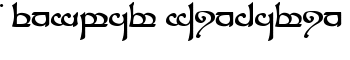 Tengwar Sindarin font