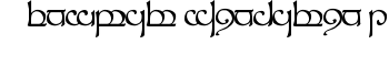 Tengwar Sindarin 1 font