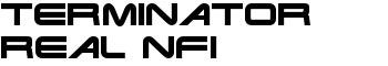 Terminator Real NFI font