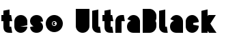 tes© UltraBlack font