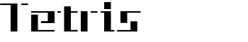 Tetris font