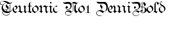 Teutonic No1 DemiBold font