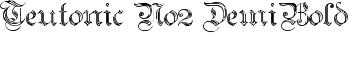Teutonic No2 DemiBold font