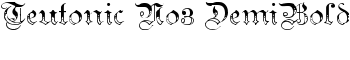 Teutonic No3 DemiBold font