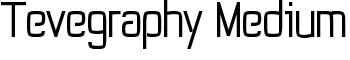 download Tevegraphy Medium font