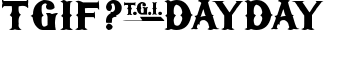 TGIFriday font