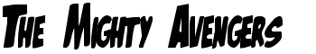 The Mighty Avengers font