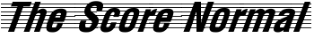 The Score Normal font