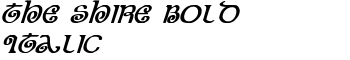 The Shire Bold Italic font