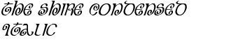 The Shire Condensed Italic font