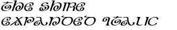 The Shire Expanded Italic font