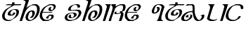 The Shire Italic font