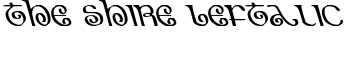 The Shire Leftalic font